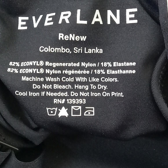 EVERLANE Bathing Suit Black Swimwear One Piece Swim Women New EXTRA LARGE XL - Picture 7 of 7